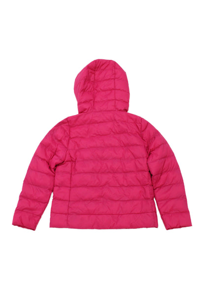 Vineyard Vines Girls Nylon Puffer Coat Pink Dark Purple Size 6
