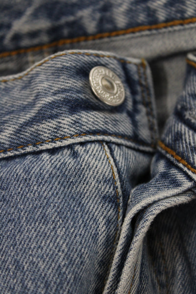 Levi Strauss & Co Mens Straight Blue Mid Rise Cotton Jeans Size 34W