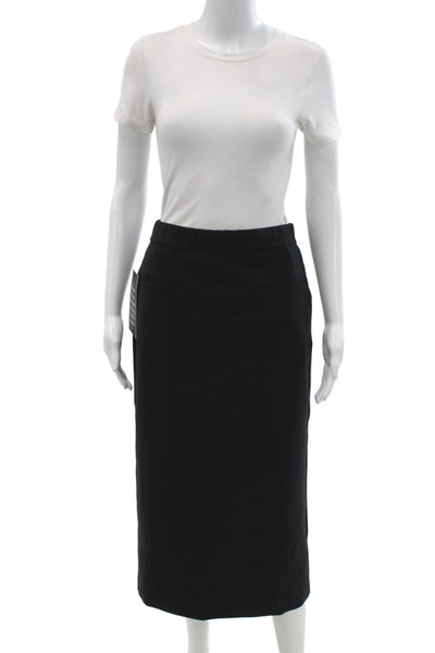 Tuckernuck Womens Black Straight Pencil Skirt Zip Rayon Size S