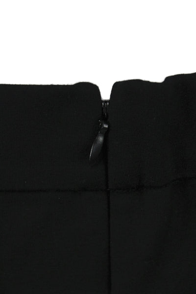 Tuckernuck Womens Black Straight Pencil Skirt Zip Rayon Size S