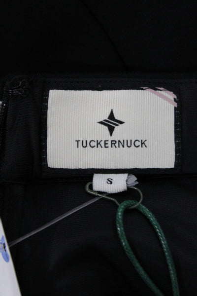 Tuckernuck Womens Black Straight Pencil Skirt Zip Rayon Size S