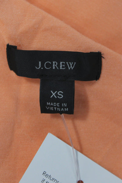 J Crew Women One Shoulder Basic Tank Orange Modal Size XS