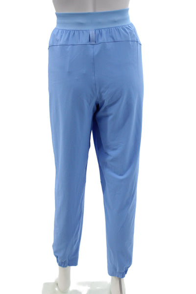 Lululemon Women Jogger Pants Blue Drawstring Recycled Nylon Size 6