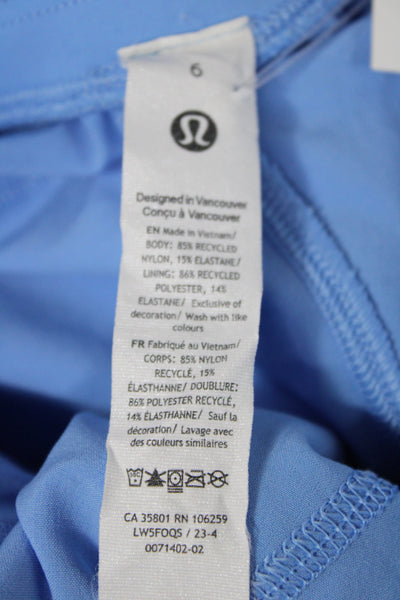 Lululemon Women Jogger Pants Blue Drawstring Recycled Nylon Size 6