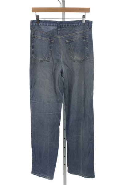 Rag & Bone Womens Straight Blue Mid Rise 100% Cotton Jeans Size 26