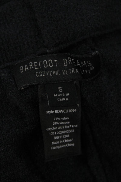 Barefoot Dreams Women Black Sweatsuit Scoop Neck Long Sleeve Size S
