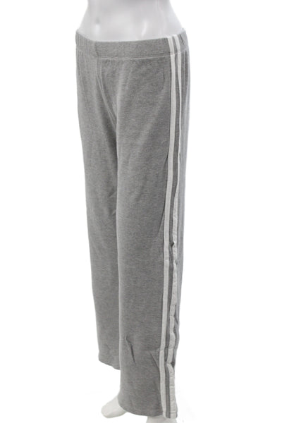 Daydreamer Women Sweatsuit Athleisure Gray V-Neck Long Sleeve Set Size S