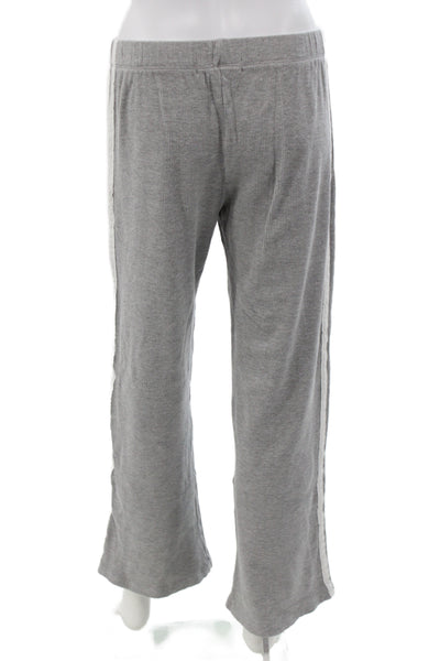 Daydreamer Women Sweatsuit Athleisure Gray V-Neck Long Sleeve Set Size S