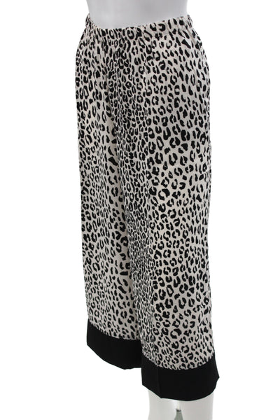 Kate Spade Women's Long Sleeves Two Piece Pants Pajama Set Animal Print Size L