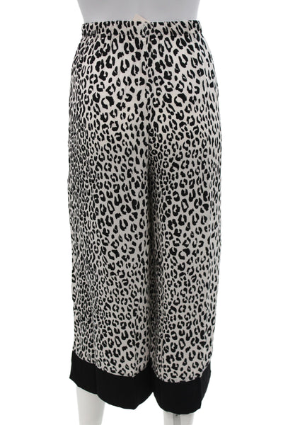 Kate Spade Women's Long Sleeves Two Piece Pants Pajama Set Animal Print Size L