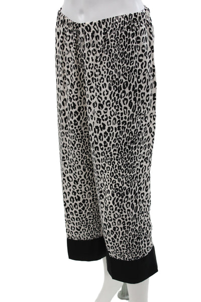 Kate Spade Women's Long Sleeves Two Piece Pajama Set Animal Print Size M