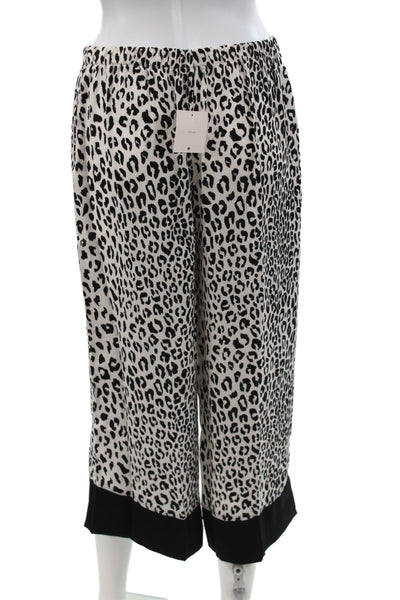 Kate Spade Women's Long Sleeves Two Piece Pajama Set Animal Print Size M