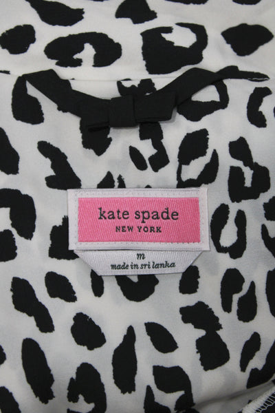 Kate Spade Women's Long Sleeves Two Piece Pajama Set Animal Print Size M