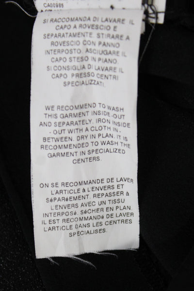 Dolce & Gabbana Womens Silk Sleeveless Camisole Black Round Neck Size 40