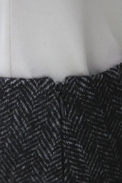 Zara Womens Mini Herringbone Gray Skirt Short Size S