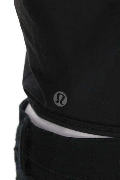 Lululemon Women Black Pullover Hoodie High Neck Zip Long Sleeve Size 4
