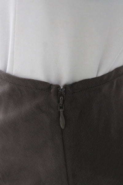 Dissh Women Brown Silk Maxi Skirt Size 4