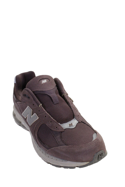 New Balance Mens Suede 2002 R Lace Up Sneakers Purple Size 12