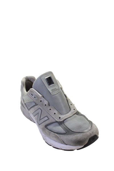 New Balance Mens Suede 990V5 Lace Up Sneakers Grey Size 12