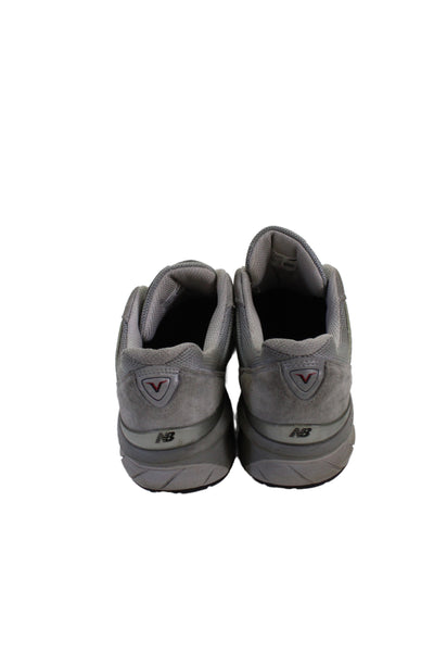 New Balance Mens Suede 990V5 Lace Up Sneakers Grey Size 12