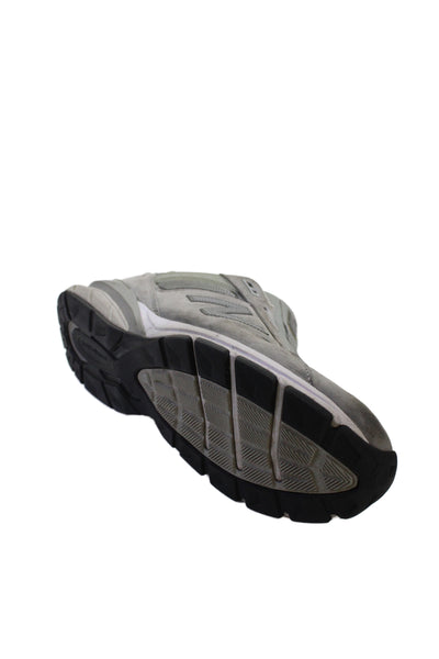 New Balance Mens Suede 990V5 Lace Up Sneakers Grey Size 12