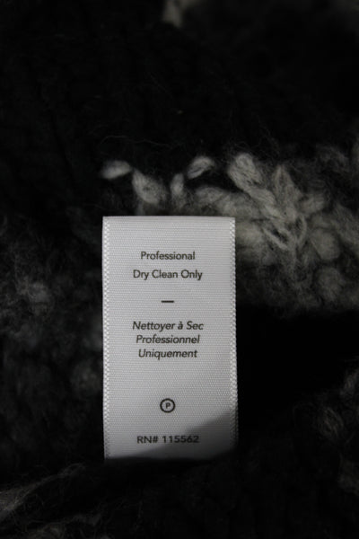 Elizabeth and James Women Pullover Striped Black Knit Size S