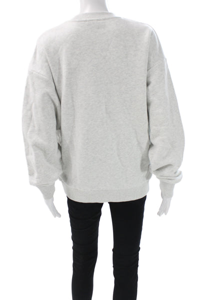 Kith Unisex Adults Gray Floral Pullover Sweatshirt Cotton Crew Neck Size XS