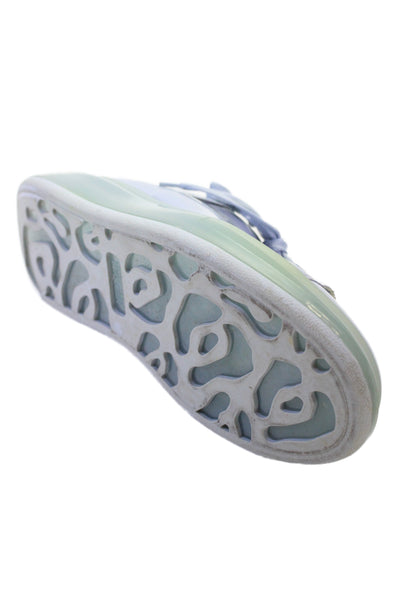 Alexander McQueen Womens Semi Transparent Oversized Sneakers Shoes Blue Size 9.5
