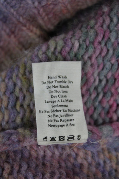 Love Shack Fancy Women Hooded Striped Pullover Sweater Alpaca Size XS