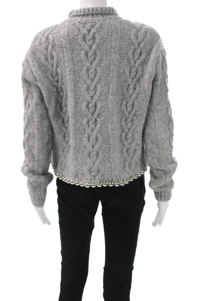 Zara Women Pullover Sweater Gray Turtleneck Long Sleeve Size M