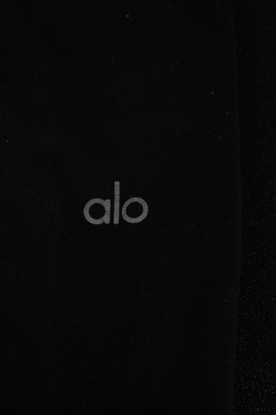 Alo Womens Ankle Leggings Black Nylon Athleisure Size XS