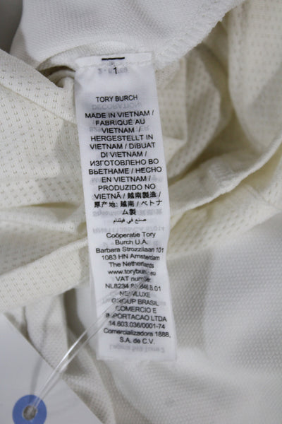 Tory Sport Women White Mini Skort Polyester Pull On Sporty Size M