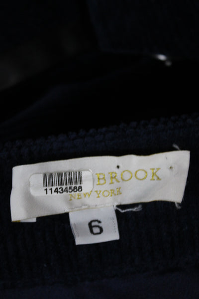 Ramy Brook Women Mini Corduroy Skirt Blue Button Preppy Size 6
