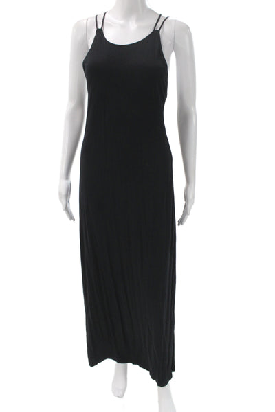 Temperley London Women Wrap Dress Black Floral Halter Knee Length Size 6