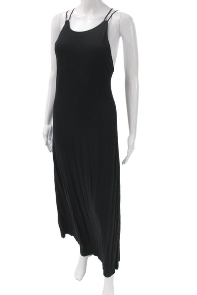 Temperley London Women Wrap Dress Black Floral Halter Knee Length Size 6