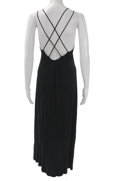 Club Monaco Womens Black Rayon Sleeveless Maxi DressSize 2