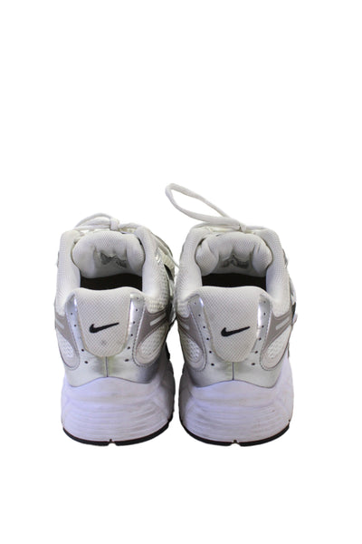 Nike Mens Mesh Textured Lace-Up Tied Sneakers Silver Size 12