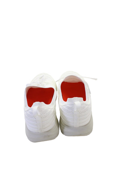 Oliver Cabell Mens Mesh Lace-Up Low Top Sneakers White Size 12