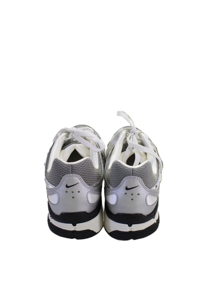 Nike Mens Metallic Bowerman Series Lace-Up Sneakers Silver Size 12