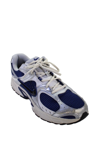 Nike Mens Mesh Colorblock Lace-Up Sneakers Blue Size 12