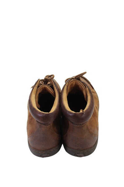 Born Mens Suede lace-Up Tied Ankle Boots Brown Size 12