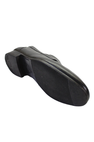 The Men's Store at Bloomingdale's Mens Leather Heel Slip On Shoes Black Size10.5