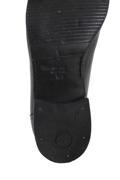 The Men's Store at Bloomingdale's Mens Leather Heel Slip On Shoes Black Size10.5