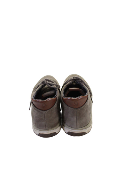 OluKai Mens Leather Fashion Sneakers Brown Size 11