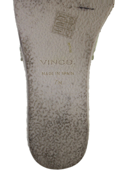 Vince Womens Jesse Platform Espadrille Sandals Yellow Size 7