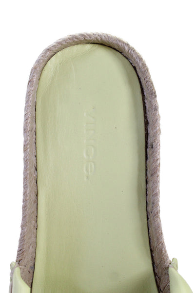 Vince Womens Jesse Platform Espadrille Sandals Yellow Size 7
