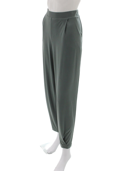 Eileen Fisher Womens Ankle Pants Black Viscose Nylon Spandex Size 1X