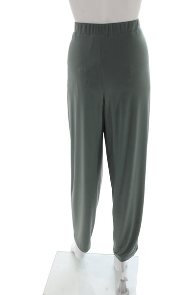 Eileen Fisher Womens Ankle Pants Black Viscose Nylon Spandex Size 1X