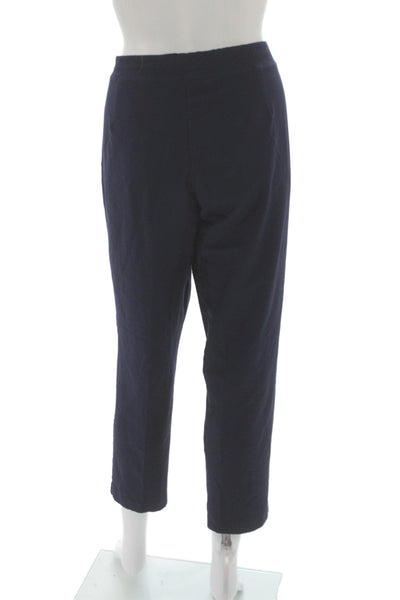 Eileen Fisher Women Ankle Pants Blue Pull On Viscose Casual Size XL
