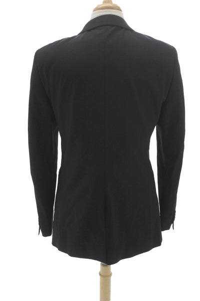 Theory Mens Blazer Black 95% Wool Button Classic Size 42